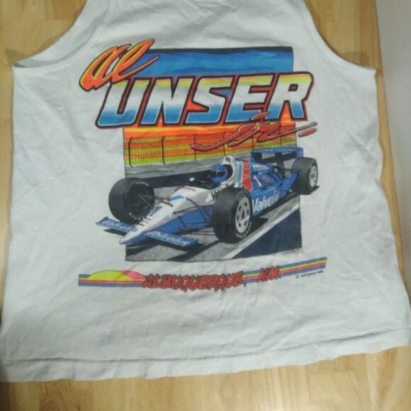Vintage Al Unser Jr. Indy Car World Series Champion 1990 Tank Top - Picture 2 of 7